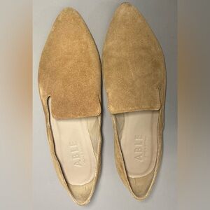 Carmel Suede Leather Women’s Loafers Size 7.5